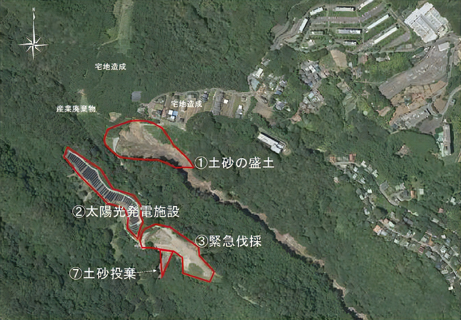 衛星による不適正盛土の監視可能性の検証 イメージ画像